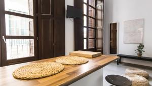 Kuchyň nebo kuchyňský kout v ubytování Apartamentos Málaga Picasso