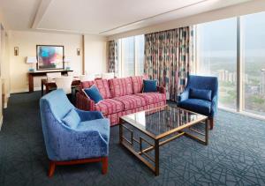 Posezení v ubytování Fairmont Austin Gold Experience