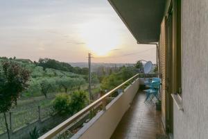 a balcony with a view of the countryside at MAISON MI.RI' in Termoli +15 photos