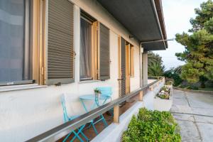 a balcony with two chairs and a table at MAISON MI.RI' in Termoli