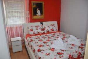 Posteľ alebo postele v izbe v ubytovaní Apartments Park Piran