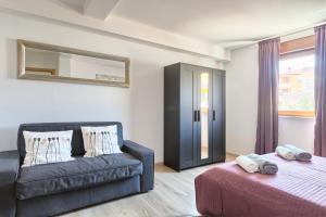 سرير أو أسرّة في غرفة في Apartment Peninsula