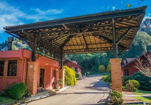 Um jardim em Pousada Rosa