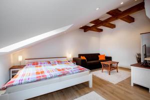 Postel nebo postele na pokoji v ubytování Apartmány Tina a Zdenka - Stožec
