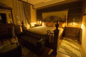 Voodi või voodid majutusasutuse Robevski luxury rooms toas