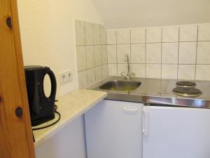 Kuchyň nebo kuchyňský kout v ubytování Haus "Annekathrin"
