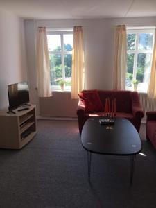Posezení v ubytování A Big Holidayhouse Rømø-Rim-Ribe
