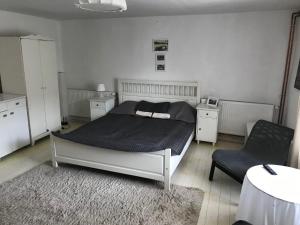 Posteľ alebo postele v izbe v ubytovaní Gólyásház apartman