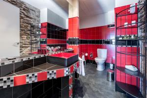 Koupelna v ubytování Hotel Cal Llop