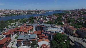 A general view of Isztambul or a view of the city taken from a szállodákat