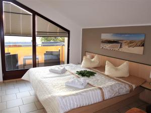 Postel nebo postele na pokoji v ubytování Hotel Bergmühle