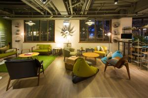 Un lugar para sentarse en Light Hostel - Tainan