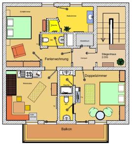 Plán poschodí v ubytovaní Haus Mattersberger