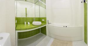 Koupelna v ubytování Basseynaya Apart Hotel