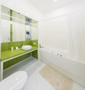 Koupelna v ubytování Basseynaya Apart Hotel