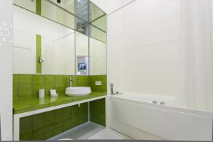 Koupelna v ubytování Basseynaya Apart Hotel