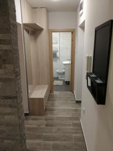 Koupelna v ubytování Apartment Oasis BANOVO BRDO-ADA CIGANLIJA