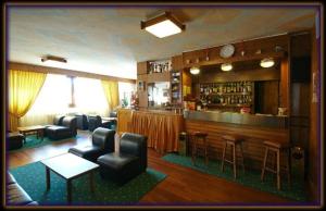 El salón o zona de bar de Hotel Des Alpes