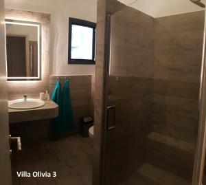 Koupelna v ubytování Villa Olivia