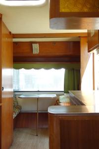 Kuchyň nebo kuchyňský kout v ubytování Camping Pod Żaglem