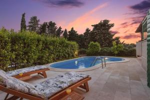 The swimming pool at or close to Villa Liza 70 m away from sea - DIRECT LANDLORD