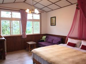 Postel nebo postele na pokoji v ubytování Old Farmer Homestay