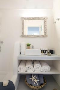Kylpyhuone majoituspaikassa Panorea Complex - Mykonos