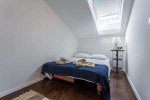 Posteľ alebo postele v izbe v ubytovaní Studio Villa Ivka