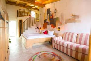 Postel nebo postele na pokoji v ubytování Hotel San Gabriele