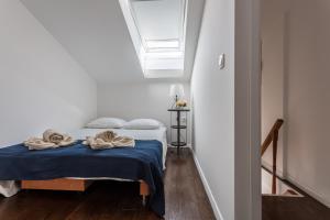 Posteľ alebo postele v izbe v ubytovaní Studio Villa Ivka