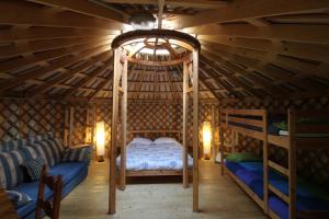 Postel nebo postele na pokoji v ubytování Camping Du Parc