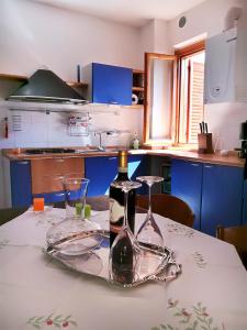 Köök või kööginurk majutusasutuses A casa di Vince Monteaperti