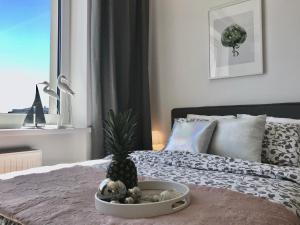 Posteľ alebo postele v izbe v ubytovaní Exclusive Apartments Smolna