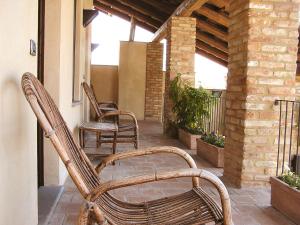 Balkón alebo terasa v ubytovaní Agriturismo Cascina Rosengana