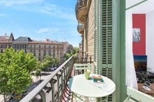 Balkón alebo terasa v ubytovaní Central Suites Barcelona