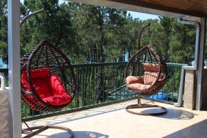 Balkón nebo terasa v ubytování Golden Fleece Hotel
