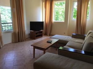Μια τηλεόραση ή/και κέντρο ψυχαγωγίας στο Kris Apartments at Paradise Green Park +18 φωτογραφίες