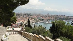 a view of a city and a river with buildings at Cvit Jadrana in Split