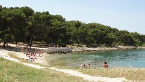 a group of people in the water at a beach at Cvit Jadrana in Split