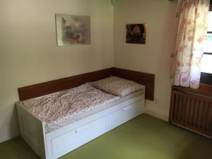Postel nebo postele na pokoji v ubytování CHATA Privlaky
