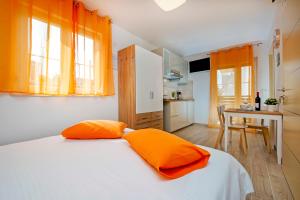 Kuchyň nebo kuchyňský kout v ubytování Apartment and Studio Tereza