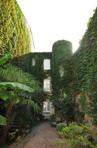 a walkway leading to a lush green garden at Hôtel Atlantic in La Rochelle