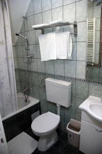 Koupelna v ubytování Guest House Prepelica