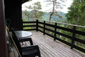 En balkong eller terrass på Fossheim Two-Bedroom Cottage