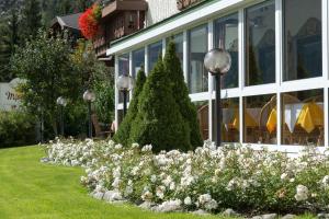 A garden outside Hotel Mirabell