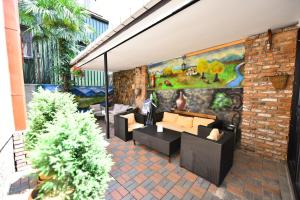 Een zitgedeelte bij Hotel Phaliashvili