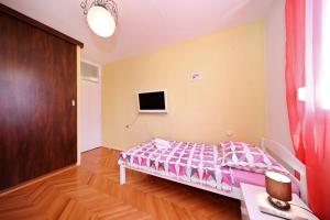 TV a/nebo společenská místnost v ubytování Apartman Lana in city centre with garage
