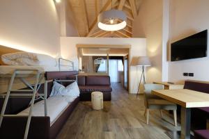 Televízia a/alebo spoločenská miestnosť v ubytovaní Vidor Resort