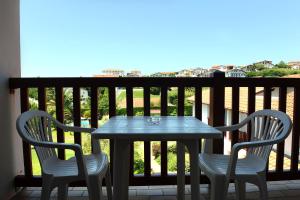 Hotel & Appartements Gochoki的阳台或露台