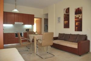 Kuchyň nebo kuchyňský kout v ubytování Laskas Apartment